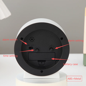 Relógio Despertador Simples de Quartzo, Relógio Despertador Rotativo, Relógio de Mesa Silencioso para Estudantes e Crianças, Relógio Despertador, Presente de Feriado - Product Image 6