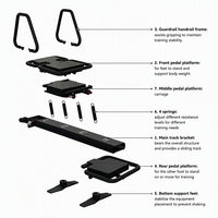ROARFIT Microformer # 3 équipements de studio de Pilates : Machine Reformer en alliage d'aluminium durable et réglable, pour un entraînement ciblé sur le corps