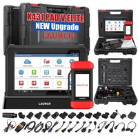Herramienta Launch X431 PAD V Elite J2534 con nuevo soporte Smartlink C ECU/ECM Mapa de topología de programa en línea CANFD/DoIP y más de 60 servicios