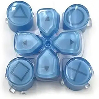 Boutons de remplacement Crystal ABXY pour manette PS5, kit de boutons D-pad pour poignée PS5, bouton croix en gelée