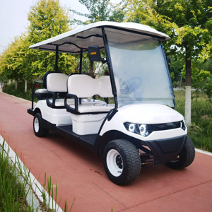 Carrito de Golf de 48V con 5-6 Asientos, Chasis de Acero, Batería de Plomo-Ácido, Faros LED y Toldo, Nuevo Diseño, Gran Descuento, Precio Bajo - Product Image 1