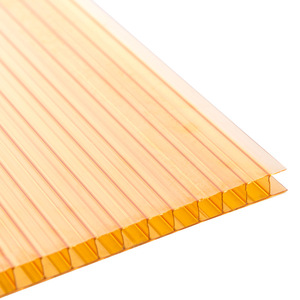 Panneaux de toiture durables en <span class=keywords><strong>polycarbonate</strong></span> transparent à <span class=keywords><strong>double</strong></span> paroi, protection UV 50 microns, épaisseur 4mm-8mm, pour hôtels modernes - Product Image 4