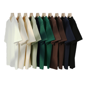 Camiseta Unisex Oversize de Algodón 100% de Alta Calidad, Estilo Vintage, Hombros Caídos, 300 g/m², Lisa, para Venta al por Mayor - Product Image 1