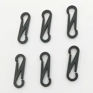 最畅销的多用途黑色塑料挂钩搭扣夹塑料夹的挂绳