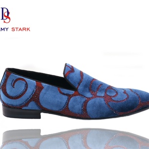 Dreamy Strark Custom Pattern Men's Autumn/Winter High-grade Suede Iron <b>Drill</b> Slip-On Lightweight Comfort Shoes - Product Image 5