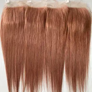 Chiusura a base di seta pre colorata per capelli umani vergini europei 3x5 4x5 all'ingrosso della fabbrica per soluzioni per la caduta dei capelli