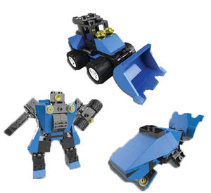 Mini briques jouets <span class=keywords><strong>3</strong></span> en 1 Ingénieur & Robot Mini blocs de construction en plastique - Product Image 2