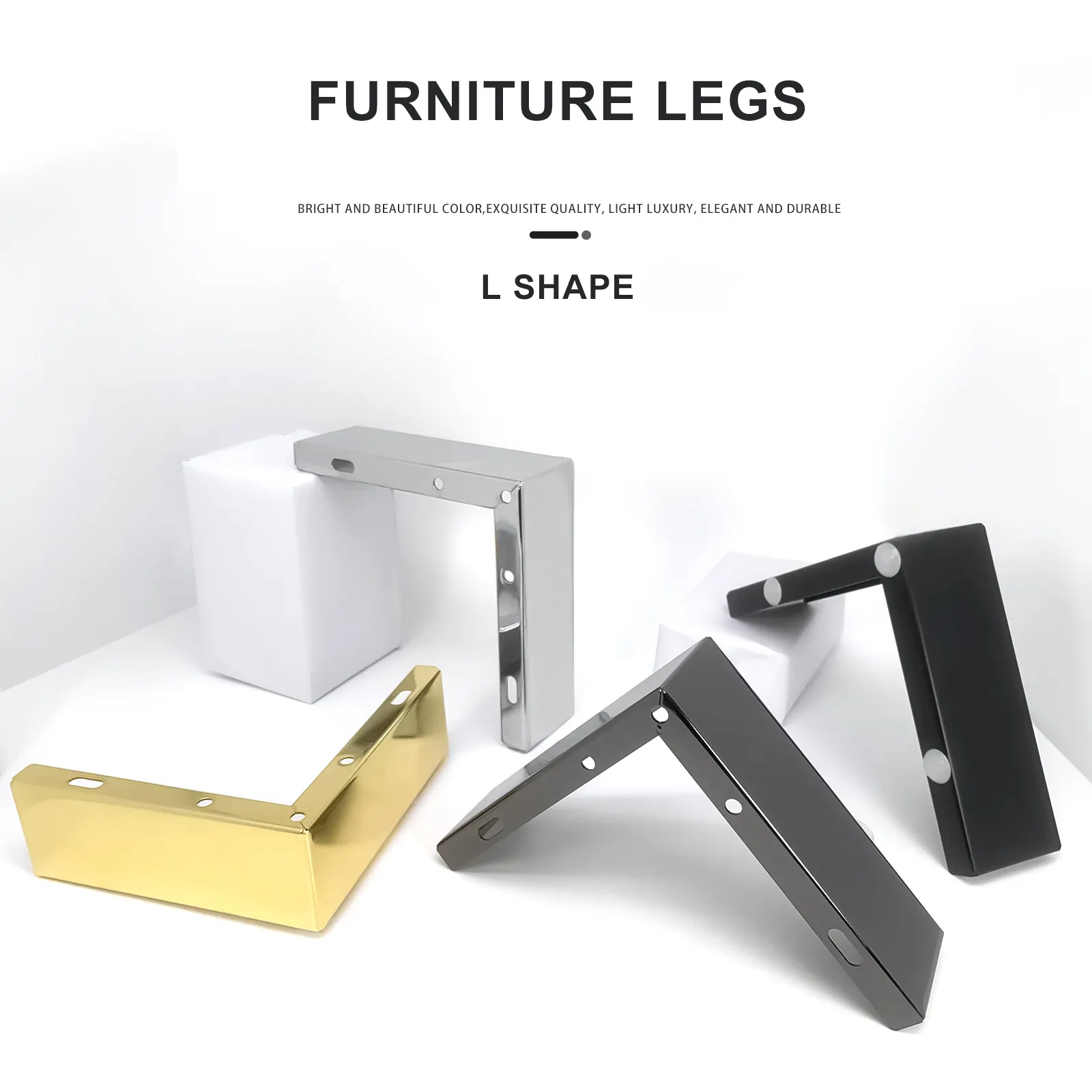 Modern ofis donanım demir oturma RoomKitchen mobilya ayakları altın çelik dolap ayak Metal çekyat bacaklar