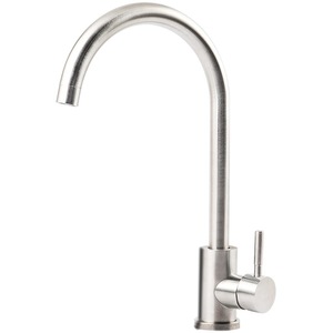 Robinet de cuisine en acier inoxydable, monocommande, à poser sur le comptoir, avec valve en céramique moderne, installation facile - Product Image 3