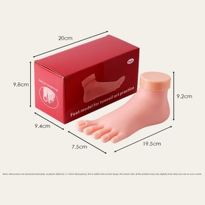 Maniquí <span class=keywords><strong>de</strong></span> PVC para Práctica <span class=keywords><strong>de</strong></span> Uñas con Dedos Flexibles, Modelo Realista para Entrenamiento <span class=keywords><strong>de</strong></span> Pedicura, Educación en Salón, Personalizable - Product Image 5