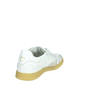 D.A.T.E. Zapatillas Donna W391-SL-CA-BN Bianco de cuero blanco transpirable con cordones y caña baja, estilo casual - Product Image 3