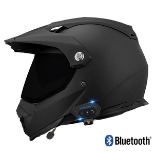 Đức Hạnh Dot phê duyệt chéo xe máy Mũ bảo hiểm-được xây dựng trong <span class=keywords><strong>Bluetooth</strong></span>, đôi Visor, thiết kế thời trang, tùy chọn Visor - Product Image 4