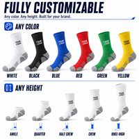 Chaussettes mi-mollet en coton avec logo personnalisé pour le sport, athlétiques, unisexes, anti-transpiration, en tricot, design gratuit pour les activités sportives