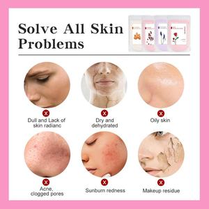 Poudre de gelée d'hydrogel naturelle en gros, à la rose, au curcuma et à l'or, blanchissante, hydratante, douce, peel-off pour le visage - Product Image 6