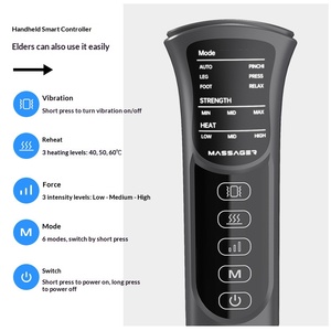 Masajeador de Piernas por Compresión de Aire con Calor y Vibración para Rodillas, Envoltura Eléctrica de Masaje de Pantorrillas con Bolsas de Aire para Moldear Piernas - Product Image 3