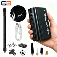 Compresseur d'air sans fil rechargeable 4000 mAh en ABS, 150 PSI, pompe à air portable pour pneus de voiture avec arrêt automatique, jauge numérique et lumière d'urgence
