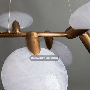 <span class=keywords><strong>Lampadario</strong></span> <span class=keywords><strong>in</strong></span> <span class=keywords><strong>vetro</strong></span> soffiato a mano di lusso decorazione per la casa nordica moderna luce del pendente dell'isola della cucina - Product Image 3