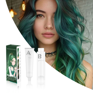 PureStyle – Crème colorante capillaire <span class=keywords><strong>bio</strong></span> de haute qualité à faible MOQ pour usage domestique avec oxydant et kit d'outils de coiffure - Product Image 1