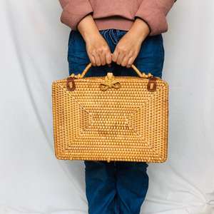 De moda de mimbre maleta - Product Image 6