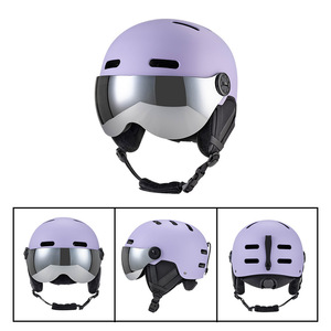 หมวกกันน็อคสกีสโนว์บอร์ด OEM พร้อมไฟวิเซอร์ วัสดุ ABS+EPS สำหรับเล่นฟรีสไตล์ - Product Image 4