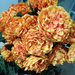 K-0095 Bán Sỉ Nhân Tạo-Hoa Mô Phỏng Nhân Tạo Lá Và Hoa Bảo Quản Mẫu Đơn Lụa Duy Nhất Thân Cây Hoa Mẫu Đơn Màu Hồng - Product Image 3