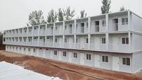 MAG Maison en conteneur à des prix abordables 2 maisons préfabriquées de 3 étages dortoir d'hôtel avec passerelle escaliers auvent