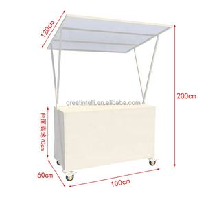 Chariot de vente ambulante pour glaces, stand de restauration, kiosque de marché nocturne, chariot de vente de snacks, chariot de vente de pizza de rue - Product Image 6