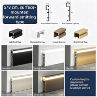 Lampu Estetis Bergaya untuk Lis Plafon, Desain Mekanis, Struktur Stabil, Finishing Matte, Hotel & Retail