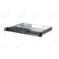 Boîtiers de serveur informatique NAS personnalisés Itx 1U 19 pouces 300 mm de profondeur pour montage en rack d'entreprise, châssis vide avec 4 ventilateurs