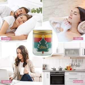 LANJO Christmas <b>Candle</b> Natural Soy Wax 7oz Scented <b>Candle</b> Glass Jar <b>Candle</b> <b>Gift</b> <b>Set</b> for Christmas Wholesale - Product Image 6