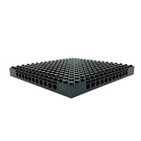 Compatible avec la plaque de construction 65803 16x16, lot de 40, plaque de fond épaisse, accessoires, base de scène à construire librement avec briques perforées