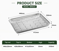 Prix d'usine, vente en gros : Plaques de cuisson jetables pour fours de boulangerie, 1/2 et 1/4, en aluminium de qualité alimentaire, peu profondes, pour biscuits
