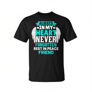 Camiseta conmemorativa de Friend In Heaven para miembros de la familia, descansa en paz - Product Image 2