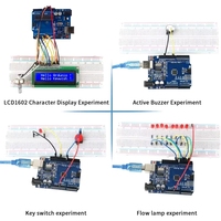 Kit d'apprentissage direct usine ZYSY pour les cartes de développement éducatives, incluant un moteur pas à pas et un Arduino UNO R3 avec RFID