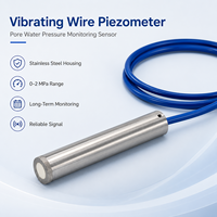 Vibrating Wire Piezometer Stainless Steel Pore Water Pressure Sensor IP66 0.1% FS Accuracy for Dam Tunnel Slope Monitoring