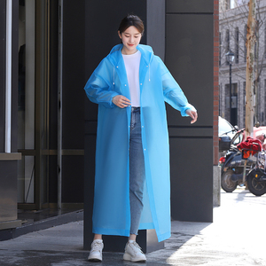 Thickened EVA Adult <strong>Raincoat</strong> Wholesale, Non-disposable Outdoor Travel Lightweight Plastic <strong>Raincoat</strong> with Printed LOGO - Product Image 1
