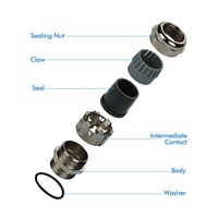 JAR M16 M20 M25 M32 M40 M50 M63 IP68 Anit Onde Magnétique Électrique Étanche En Métal Laiton Cable Glands