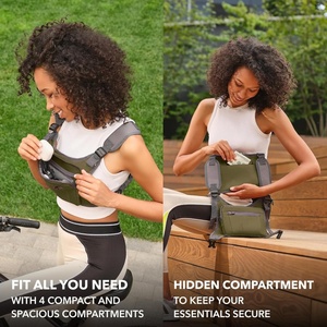 Sac <span class=keywords><strong>de</strong></span> poitrine <span class=keywords><strong>de</strong></span> course tendance avec gilet réfléchissant, étanche en polyester, support pour téléphone pour activités sportives et <span class=keywords><strong>de</strong></span> plein air - Product Image 3