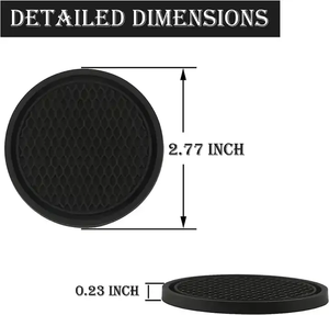 Forros de silicona para portavasos, color azul, para posavasos de coche, accesorios interiores antideslizantes - Product Image 4