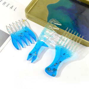 DM166 Hot Bán DIY Comb Nhựa Silicone Khuôn <span class=keywords><strong>Epoxy</strong></span> Keychain Resina Đúc Khuôn - Product Image 6