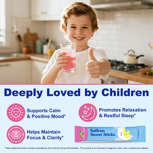 SOLOTREE 25 bâtonnets enfants soutien de l'humeur boisson suppléments saveur naturelle heureux magique safran lutin bâtons pour enfants - Product Image 2