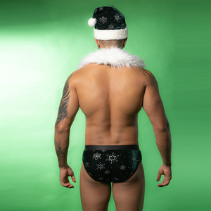 Lingerie <span class=keywords><strong>sexy</strong></span> pour hommes ensemble de sous-vêtements de Noël chapeau de père noël costumes <span class=keywords><strong>sexy</strong></span> sous-vêtements en forme de V profond pour hommes carnaval - Product Image 5