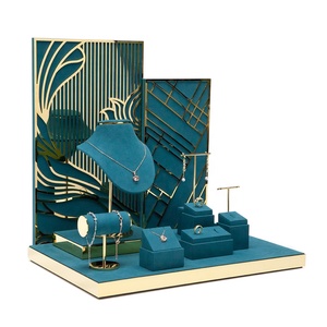 Custom OEM/ODM Original Design Jewelry Display Stand Necklace And Earrings Jewelry Set Luxury Display Racks