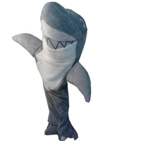 Costume de mascotte requin bleu foncé personnalisé en EVA pour adultes - Idéal pour le carnaval et les fêtes