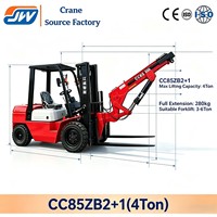 Grúa de Brazo Volante Jiangwei Nueva de 2.3 Toneladas, Componentes Principales de Alta Calidad: Caja de Cambios, Motor, Bomba, Rodamientos, Engranajes, Altura de Elevación de 10.4m