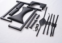 En stock BDSM tabouret de reliure retenu chaise de sexe esclave réglage posture fixe orgasme forcé fessée banc bondage engrenage meubles