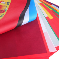 Drapeau à main personnalisé en polyester pas cher avec impression par sublimation, 10 pouces, double face, avec logo, impression personnalisée