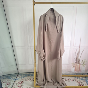 Phổ Biến Ramadan Khimar Abaya Hồi Giáo Phụ Nữ Ăn Mặc Với Hijab Cầu Nguyện Thiết Lập Chất Lượng Cao Hijab Abaya Jilb - Product Image 4