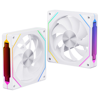 Ventilador para Caja de PC GK120 de 6 Pines, 120 mm, RGB Blanco, Silencioso (20dBA), 1200 RPM, 12V CC, para Computadoras de Juego, Proveedor OEM al por Mayor