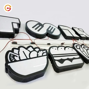 Panneau de signalisation de bâtiment de Restaurant personnalisé, panneau de signalisation personnalisé, Logo de magasin <span class=keywords><strong>Lumineux</strong></span> LED - Product Image 3